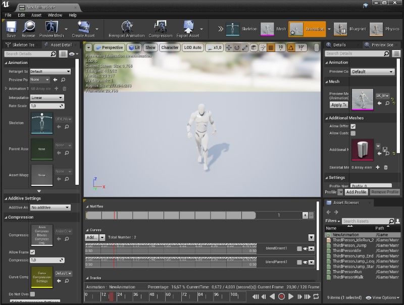 Import Animation from UE