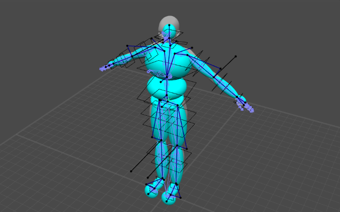 Why is the 'T-Pose' the default pose used when animating 3D models